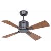 CasaFan ECO NEO III 92 BG-NB/KI WiFi Flügel Nussbaum/Kirsche stropní ventilátor 12 W (Ø x v) 92 cm x 360 mm čedičově šedá s dálkovým ovládáním, s časovačem,