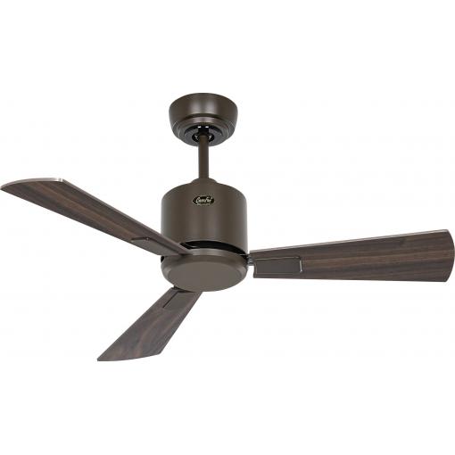 CasaFan ECO NEO III 92 BZ-NB/KI WiFi Flügel Nussbaum/Kirsche stropní ventilátor 12 W (Ø x v) 92 cm x 360 mm bronzová s dálkovým ovládáním, s časovačem, vhodný