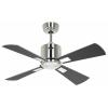 CasaFan ECO NEO III 92 BN-WN/SI WiFi Flügel Wenge/silber stropní ventilátor 12 W (Ø x v) 92 cm x 360 mm chrom (kartáčovaný) s dálkovým ovládáním, s časovačem,