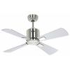 CasaFan ECO NEO III 92 BN-WN/SI WiFi Flügel Wenge/silber stropní ventilátor 12 W (Ø x v) 92 cm x 360 mm chrom (kartáčovaný) s dálkovým ovládáním, s časovačem,