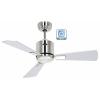 CasaFan ECO NEO III 92 BN-WN/SI WiFi Flügel Wenge/silber stropní ventilátor 12 W (Ø x v) 92 cm x 360 mm chrom (kartáčovaný) s dálkovým ovládáním, s časovačem,