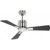 CasaFan ECO NEO III 92 BN-WN/SI WiFi Flügel Wenge/silber stropní ventilátor 12 W (Ø x v) 92 cm x 360 mm chrom (kartáčovaný) s dálkovým ovládáním, s časovačem,