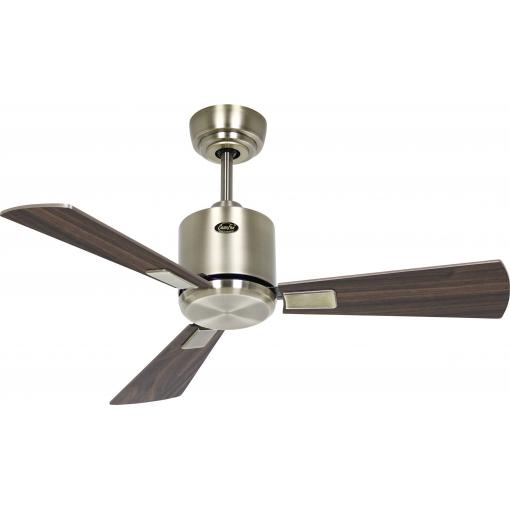 CasaFan ECO NEO III 92 MA-NB/KI WiFi Flügel Nussbaum/Kirsche stropní ventilátor 12 W (Ø x v) 92 cm x 360 mm starožitná mosaz s dálkovým ovládáním, s časovačem,