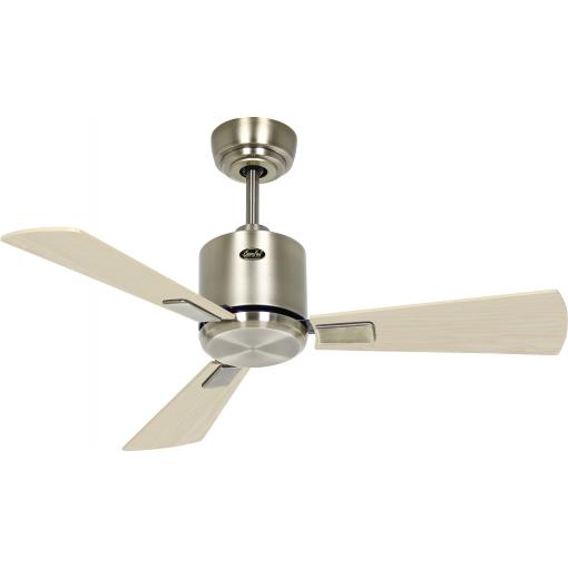 CasaFan ECO NEO III 92 MA-AH/BU WiFi Flügel Ahorn/Buche stropní ventilátor 12 W (Ø x v) 92 cm x 360 mm starožitná mosaz s dálkovým ovládáním, s časovačem,
