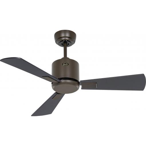 CasaFan ECO NEO III 92 BZ-SW/TK WiFi Flügel Schwarz/Teak stropní ventilátor 12 W (Ø x v) 92 cm x 360 mm bronzová s dálkovým ovládáním, s časovačem, vhodný i