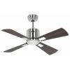 CasaFan ECO NEO III 92 BN-NB/KI WiFi Flügel Nussbaum/Kirsche stropní ventilátor 12 W (Ø x v) 92 cm x 360 mm chrom (kartáčovaný) s dálkovým ovládáním, s