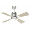 CasaFan ECO NEO III 92 BN-AH/BU WiFi Flügel Ahorn/Buche stropní ventilátor 12 W (Ø x v) 92 cm x 360 mm chrom (kartáčovaný) s dálkovým ovládáním, s časovačem,