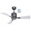 CasaFan ECO NEO III 92 BG-WN/SI WiFi Flügel Wenge/silber stropní ventilátor 12 W (Ø x v) 92 cm x 360 mm čedičově šedá s dálkovým ovládáním, s časovačem, vhodný