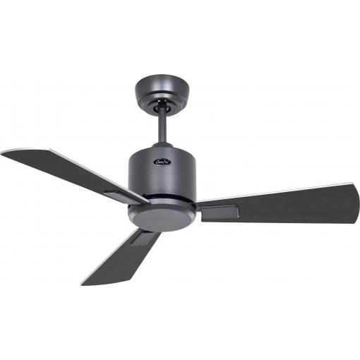 CasaFan ECO NEO III 92 BG-WN/SI WiFi Flügel Wenge/silber stropní ventilátor 12 W (Ø x v) 92 cm x 360 mm čedičově šedá s dálkovým ovládáním, s časovačem, vhodný