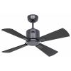 CasaFan ECO NEO III 92 BG-SW/TK WiFi Flügel Schwarz/Teak stropní ventilátor 12 W (Ø x v) 92 cm x 360 mm čedičově šedá s dálkovým ovládáním, s časovačem, vhodný