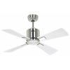 CasaFan ECO NEO III 92 BN-WE/LG WiFi Flügel Weiß/Lichtgrau stropní ventilátor 12 W (Ø x v) 92 cm x 360 mm chrom (kartáčovaný) s dálkovým ovládáním, s