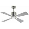 CasaFan ECO NEO III 92 BN-WE/LG WiFi Flügel Weiß/Lichtgrau stropní ventilátor 12 W (Ø x v) 92 cm x 360 mm chrom (kartáčovaný) s dálkovým ovládáním, s