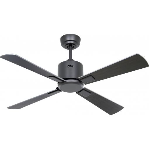 CasaFan ECO NEO III 103 BG-WN/SI WiFi Flügel Wenge/Silber stropní ventilátor 16 W (Ø x v) 103 cm x 360 mm čedičově šedá s dálkovým ovládáním, s časovačem,