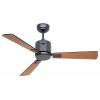 CasaFan ECO NEO III 103 BG-SW/TK WiFi Flügel Schwarz/Teak stropní ventilátor 16 W (Ø x v) 103 cm x 360 mm čedičově šedá s dálkovým ovládáním, s časovačem,