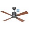 CasaFan ECO NEO III 103 BG-NB/KI WiFi Flügel Nussbaum/Kirsche stropní ventilátor 16 W (Ø x v) 103 cm x 360 mm čedičově šedá s dálkovým ovládáním, s časovačem,