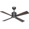 CasaFan ECO NEO III 103 BG-NB/KI WiFi Flügel Nussbaum/Kirsche stropní ventilátor 16 W (Ø x v) 103 cm x 360 mm čedičově šedá s dálkovým ovládáním, s časovačem,