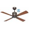 CasaFan ECO NEO III 103 BZ-NB/KI WiFi Flügel Nussbaum/Kirsche stropní ventilátor 16 W (Ø x v) 103 cm x 360 mm bronzová s dálkovým ovládáním, s časovačem,