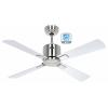 CasaFan ECO NEO III 103 BN-WN/SI WiFi Flügel Wenge/silber stropní ventilátor 16 W (Ø x v) 103 cm x 360 mm chrom (kartáčovaný) s dálkovým ovládáním, s