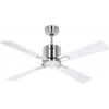 CasaFan ECO NEO III 103 BN-WE/LG WiFi Flügel Weiß/Lichtgrau stropní ventilátor 16 W (Ø x v) 103 cm x 360 mm chrom (kartáčovaný) s dálkovým ovládáním, s