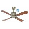 CasaFan ECO NEO III 103 MA-NB/KI WiFi Flügel Nussbaum/Kirsche stropní ventilátor 16 W (Ø x v) 103 cm x 360 mm starožitná mosaz s dálkovým ovládáním, s