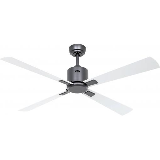 CasaFan ECO NEO III 132 BG-WE/LG WiFi Flügel Weiß/Lichtgrau stropní ventilátor 27 W (Ø x v) 132 cm x 360 mm čedičově šedá s dálkovým ovládáním, s časovačem,