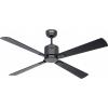 CasaFan ECO NEO III 132 BG-SW/TK WiFi Flügel Schwarz/Teak stropní ventilátor 27 W (Ø x v) 132 cm x 360 mm čedičově šedá s dálkovým ovládáním, s časovačem,