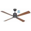 CasaFan ECO NEO III 132 BG-NB/KI WiFi Flügel Nussbaum/Kirsche stropní ventilátor 27 W (Ø x v) 132 cm x 360 mm čedičově šedá s dálkovým ovládáním, s časovačem,