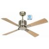 CasaFan ECO NEO III 103 MA-AH/BU WiFi Flügel Ahorn/Buche stropní ventilátor 16 W (Ø x v) 103 cm x 360 mm starožitná mosaz s dálkovým ovládáním, s časovačem,