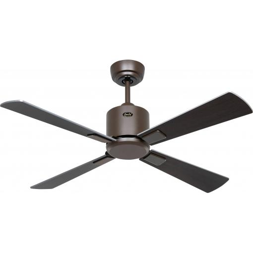 CasaFan ECO NEO III 103 BZ-WN/SI WiFi Flügel Wenge/silber stropní ventilátor 16 W (Ø x v) 103 cm x 360 mm bronzová s dálkovým ovládáním, s časovačem, vhodný i