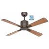 CasaFan ECO NEO III 103 BZ-SW/TK WiFi Flügel Schwarz/Teak stropní ventilátor 16 W (Ø x v) 103 cm x 360 mm bronzová s dálkovým ovládáním, s časovačem, vhodný i