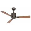 CasaFan ECO NEO III 103 BZ-SW/TK WiFi Flügel Schwarz/Teak stropní ventilátor 16 W (Ø x v) 103 cm x 360 mm bronzová s dálkovým ovládáním, s časovačem, vhodný i