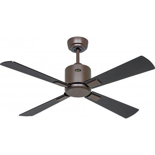 CasaFan ECO NEO III 103 BZ-SW/TK WiFi Flügel Schwarz/Teak stropní ventilátor 16 W (Ø x v) 103 cm x 360 mm bronzová s dálkovým ovládáním, s časovačem, vhodný i