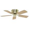 CasaFan FLAT 103-III MG-EA/BU Flügel Eiche antik/Buche stropní ventilátor 65 W (Ø x v) 103 cm x 164 mm mosazná (kartáčovaná) vyměnitelné lopatky, vhodný i pro