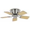 CasaFan FLAT 75-III BN-NB/BU Flügel Nussbaum/Buche stropní ventilátor 61 W (Ø x v) 79 cm x 164 mm chrom (kartáčovaný) vyměnitelné lopatky, vhodný i pro zimní