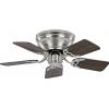 CasaFan FLAT 75-III BN-NB/BU Flügel Nussbaum/Buche stropní ventilátor 61 W (Ø x v) 79 cm x 164 mm chrom (kartáčovaný) vyměnitelné lopatky, vhodný i pro zimní