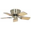 CasaFan FLAT 75-III MA-AH/AE Flügel Ahorn/Eiche Altholz stropní ventilátor 61 W (Ø x v) 79 cm x 164 mm starožitná mosaz vyměnitelné lopatky, vhodný i pro zimní
