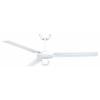 CasaFan TRISTAR-Z 120 WE Flügel Weiß stropní ventilátor 59 W (Ø x v) 122 cm x 270 mm bílá vhodný i pro zimní provoz