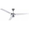 CasaFan TRISTAR-Z 120 CH Flügel Chrom stropní ventilátor 59 W (Ø x v) 122 cm x 270 mm chrom vhodný i pro zimní provoz
