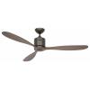 CasaFan AEROPLAN ECO 132 BZ-NB Flügel Massivholz Nussbaum stropní ventilátor 27 W (Ø x v) 132 cm x 310 mm bronzová s dálkovým ovládáním, s časovačem, vhodný i