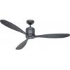 CasaFan AEROPLAN ECO 132 BG-SW Flügel Massivholz Schwarz stropní ventilátor 27 W (Ø x v) 132 cm x 310 mm čedičově šedá s dálkovým ovládáním, s časovačem,