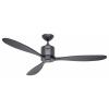 CasaFan AEROPLAN ECO 132 BG-SW Flügel Massivholz Schwarz stropní ventilátor 27 W (Ø x v) 132 cm x 310 mm čedičově šedá s dálkovým ovládáním, s časovačem,