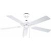 CasaFan CLASSIC OUTDOOR 132 WE-EW Flügel Kunststoff weiß Eiche Dekor stropní ventilátor 60 W (Ø x v) 132 cm x 345 mm bílá vhodný i pro zimní provoz