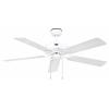 CasaFan CLASSIC OUTDOOR 132 WE-EW Flügel Kunststoff weiß Eiche Dekor stropní ventilátor 60 W (Ø x v) 132 cm x 345 mm bílá vhodný i pro zimní provoz