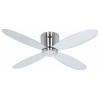CasaFan ECO PLANO II 112 BN-SI WiFii stropní ventilátor 13 W (Ø x v) 112 cm x 160 mm chrom (kartáčovaný) s dálkovým ovládáním, s časovačem, vhodný i pro zimní