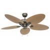 CasaFan CLASSIC OUTDOOR 132 BZ-PR Flügel Kunststoff Palme/Rattan braun stropní ventilátor 61 W (Ø x v) 132 cm x 375 mm bronzová vhodný i pro zimní provoz