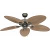 CasaFan CLASSIC OUTDOOR 132 BZ-PR Flügel Kunststoff Palme/Rattan braun stropní ventilátor 61 W (Ø x v) 132 cm x 375 mm bronzová vhodný i pro zimní provoz