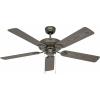 CasaFan CLASSIC OUTDOOR 132 BZ-EB Flügel Kunststoff braun Eiche Dekor stropní ventilátor 60 W (Ø x v) 132 cm x 345 mm bronzová vhodný i pro zimní provoz