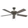 CasaFan CLASSIC OUTDOOR 132 BZ-EB Flügel Kunststoff braun Eiche Dekor stropní ventilátor 60 W (Ø x v) 132 cm x 345 mm bronzová vhodný i pro zimní provoz
