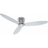 CasaFan ECO PLANO II 132 BN-SI WiFi Flügel lack silber stropní ventilátor 28 W (Ø x v) 132 cm x 160 mm chrom (kartáčovaný) s dálkovým ovládáním, s časovačem,