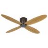 CasaFan ECO PLANO II 132 BZ-EN WiFi Flügel Eiche natur stropní ventilátor 28 W (Ø x v) 132 cm x 160 mm bronzová s dálkovým ovládáním, s časovačem, vhodný i pro